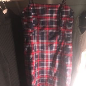 forever 21 plaid tank top dress